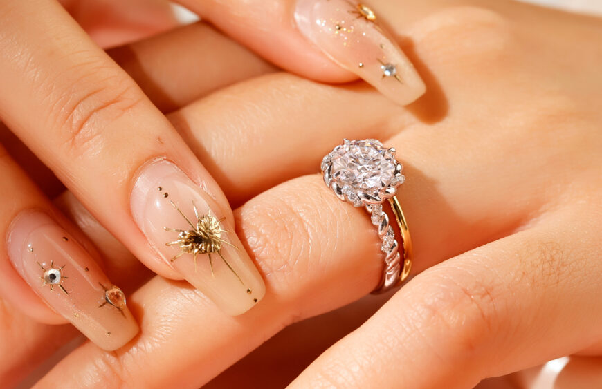 Lab Diamond Hidden Halo Ring