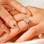 lab grown moissanite ring