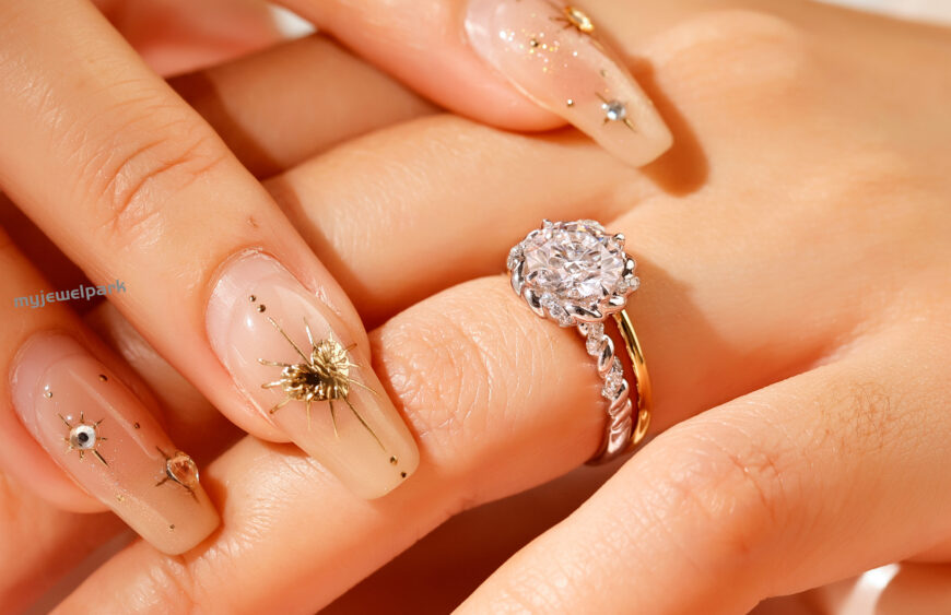 lab grown moissanite ring