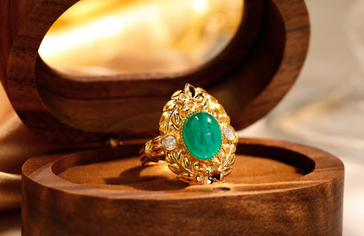 Vintage Colombian Emerald Ring