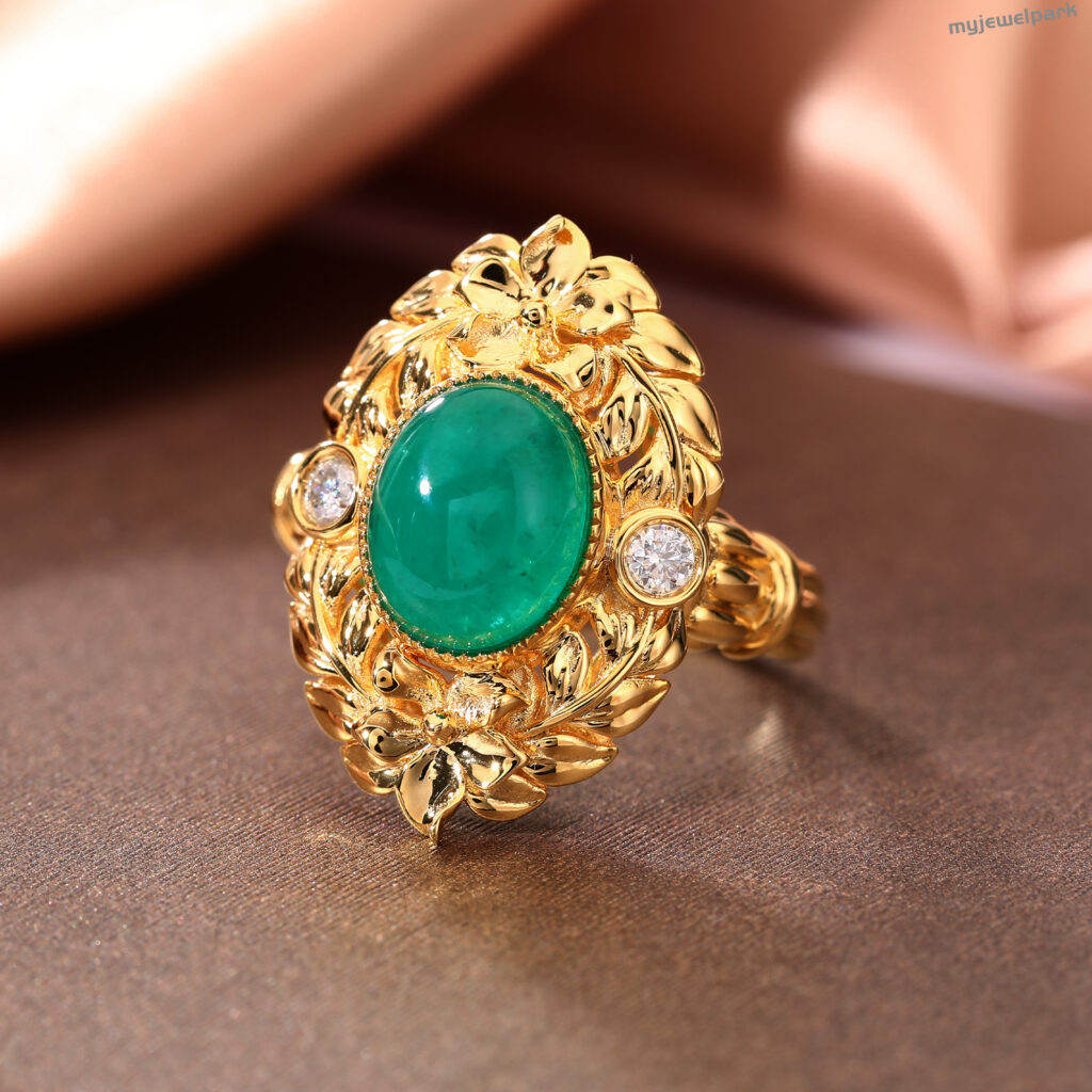 emerald cabochon