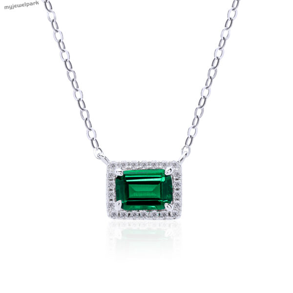 Lab Grown Emerald Necklace
