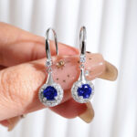 sapphire stud earrings