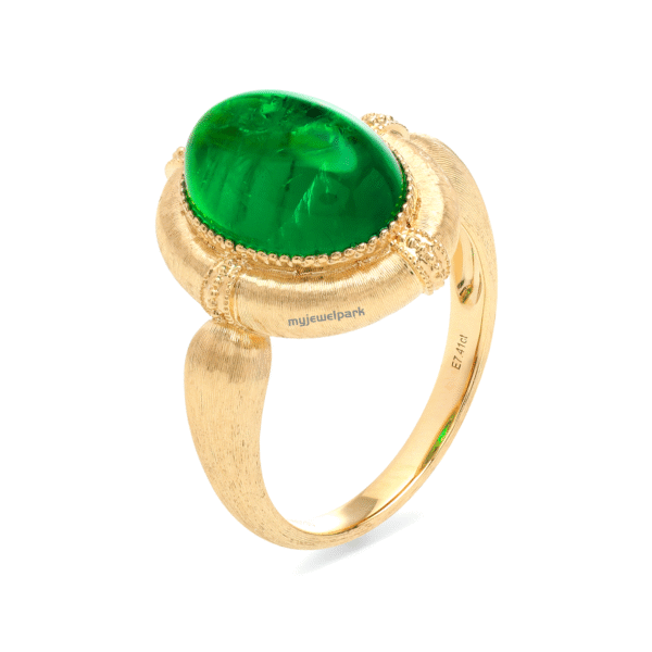 emerald bezel ring