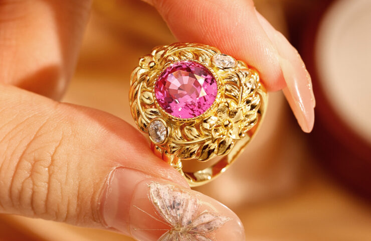 Ruby Pinky Ring