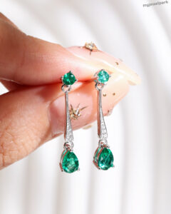 Emerald Stud Earrings