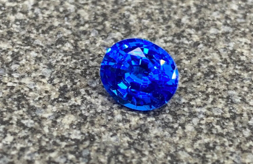 What stone was mistaken for a sapphire?