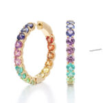 Multi-Color Sapphire Earrings