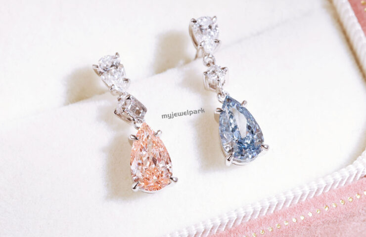 双色培育钻耳钉-4