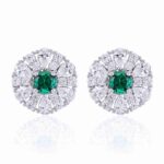 Emerald Cluster Earrings