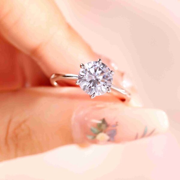 moissanite engagement band