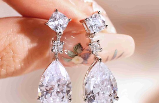 lab diamond hoop earrings