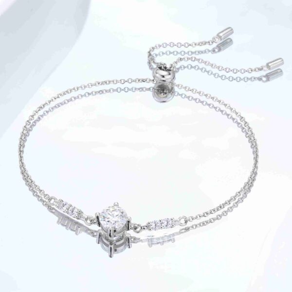 Moissanite Slider Bracelet