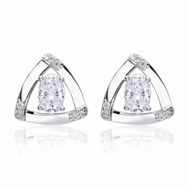 Oval Lab Diamond Stud Earrings