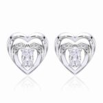 Double Heart Moissanite Earring