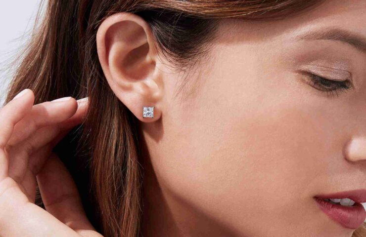 Lab Diamond Stud Earrings