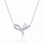 Moissanite Bow Pendant