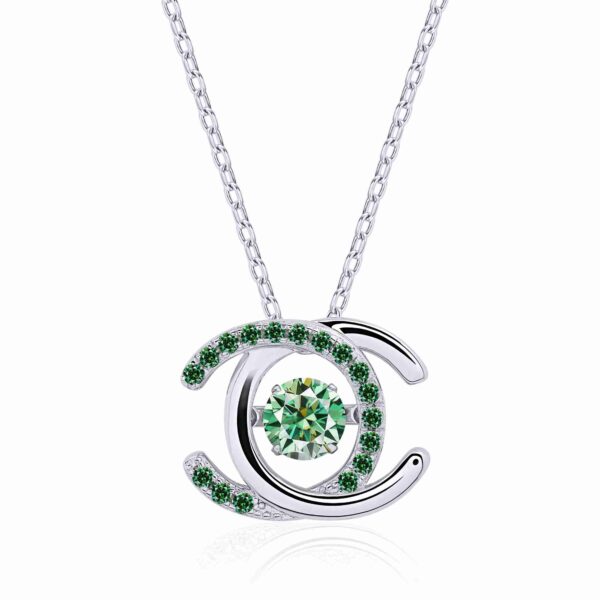 Green Moissanite Necklace