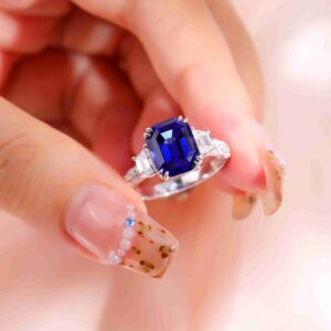 CLR-626-培育蓝宝戒指-OK5