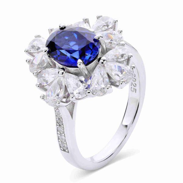sapphire halo engagement ring