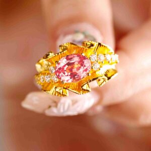 帕帕拉恰裙带戒指2